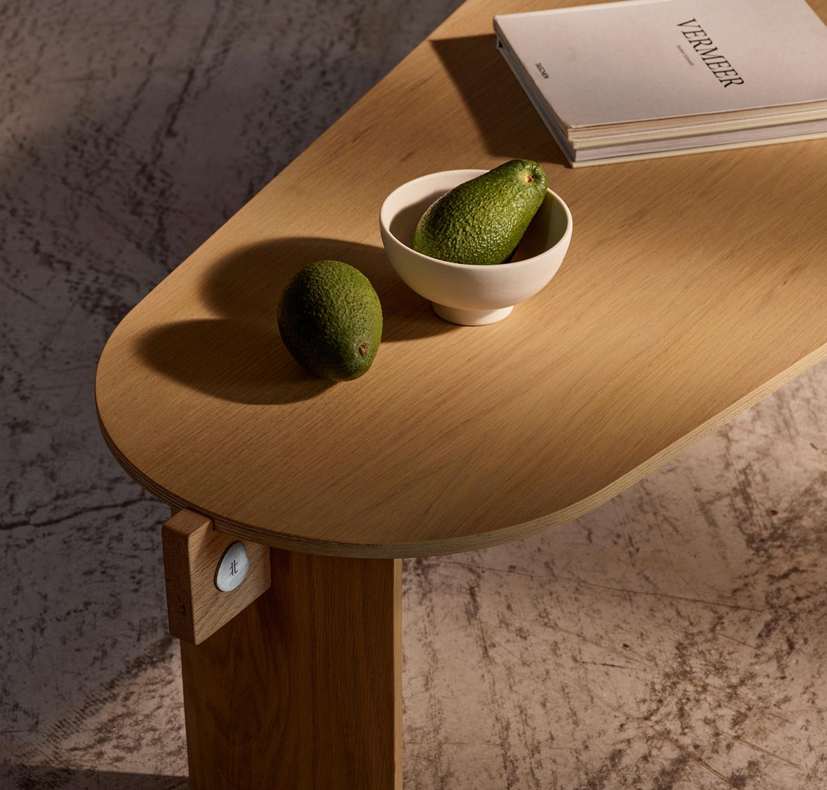 Japonisme KITA LIVING Flow Coffee Table Medium - Oak Wood For Sale