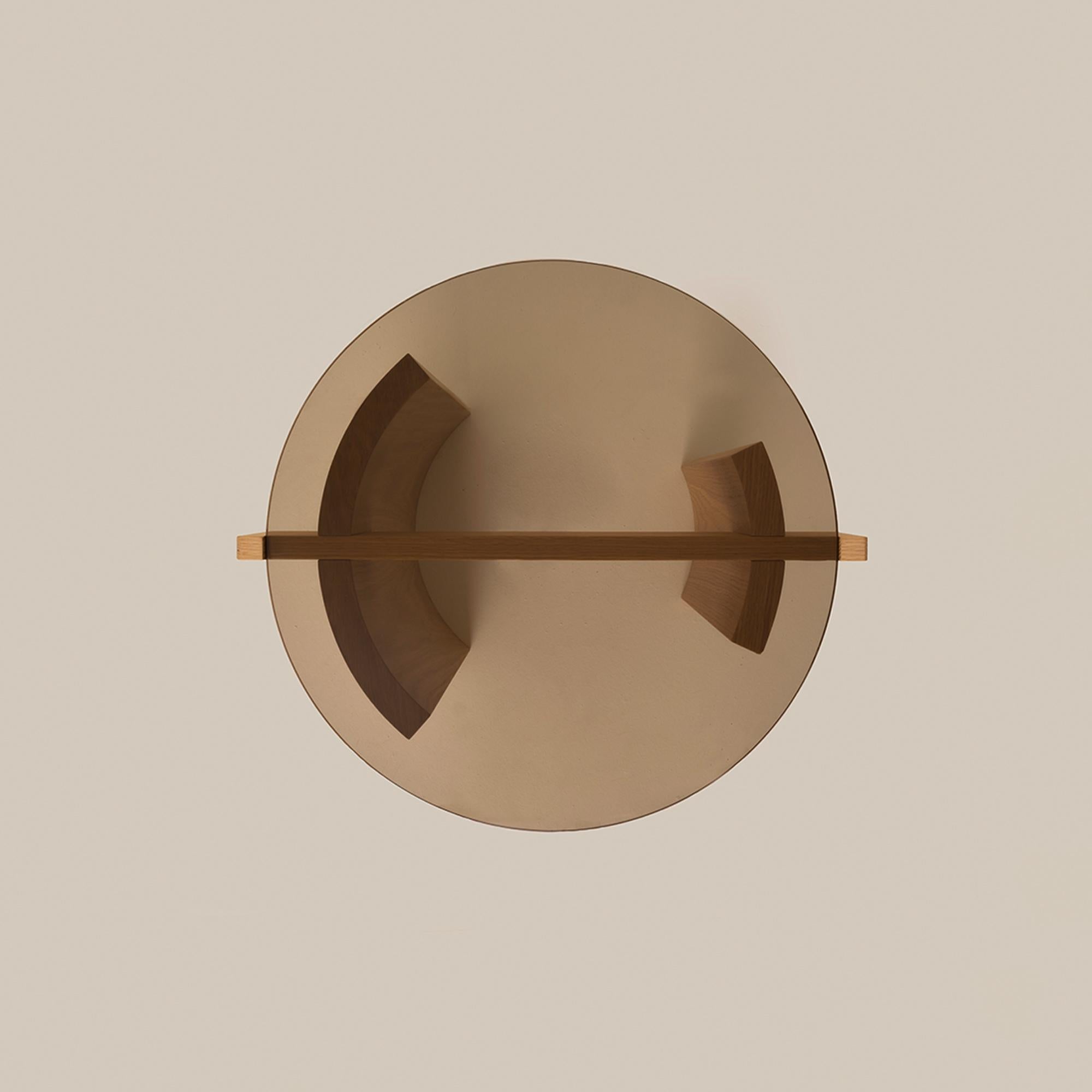 KITA LIVING Flow Couchtisch Mini - Bronzeglas (Japonismus) im Angebot