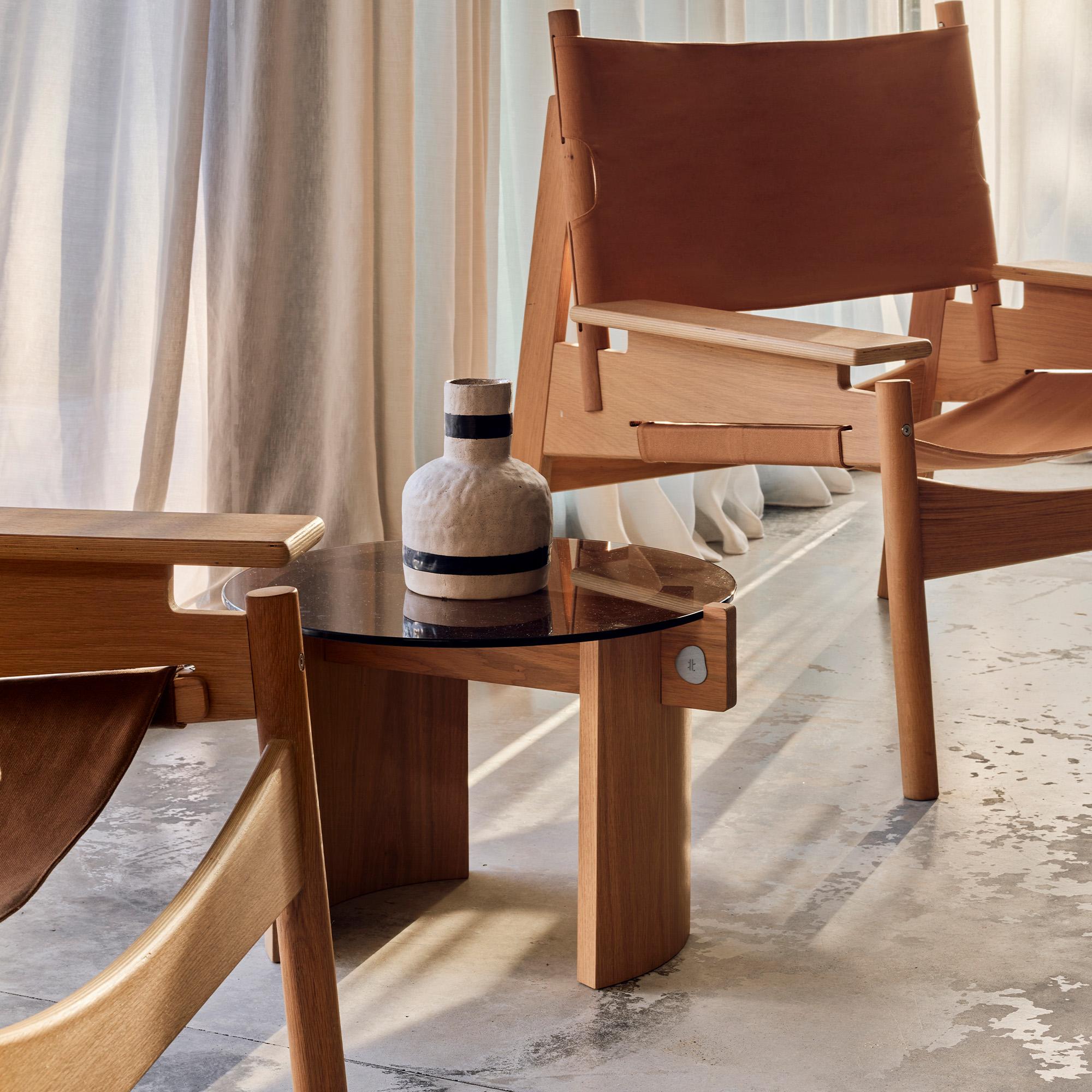 KITA LIVING Flow Couchtisch Mini - Bronzeglas (Asiatisch) im Angebot