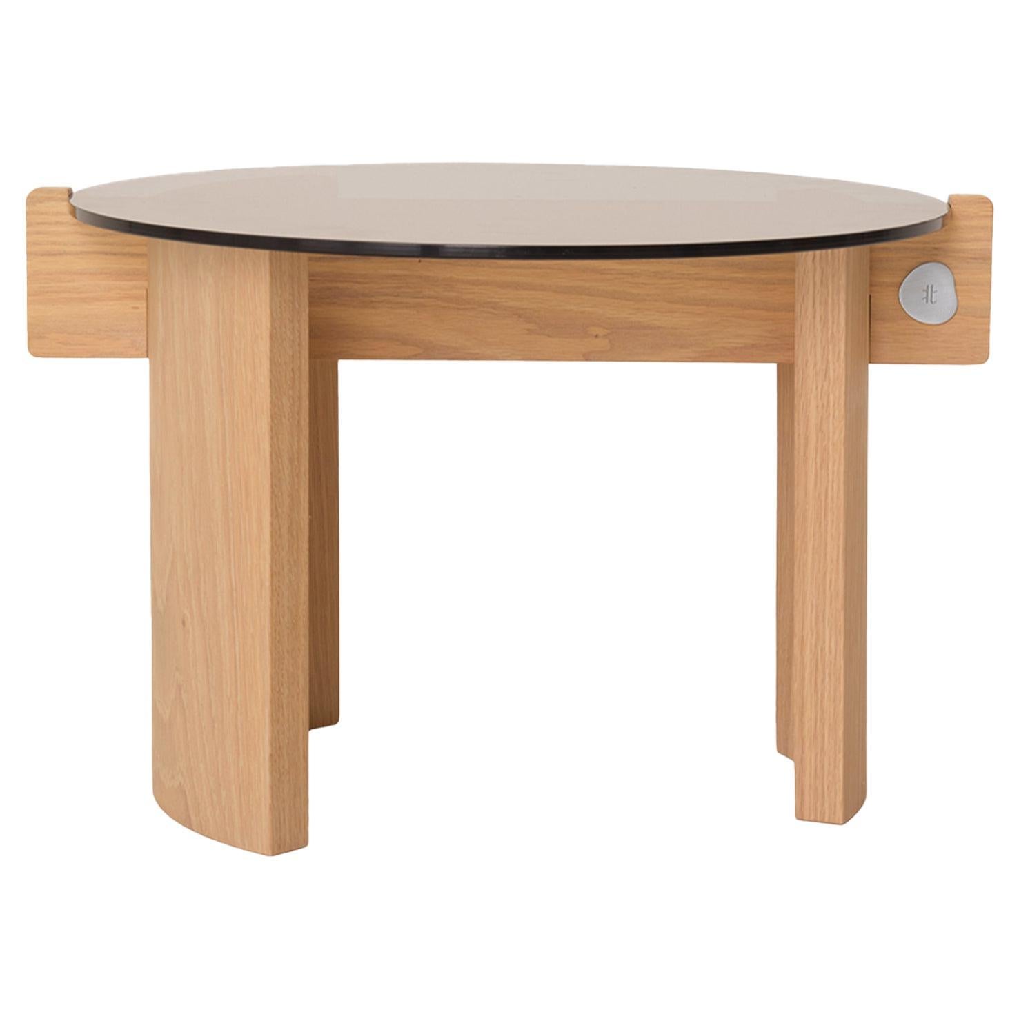 Table basse KITA LIVING Flow Mini -  Verre fumé en vente