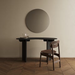 KITA LIVING Flow-Schreibtisch  Holzkohle Schwarz