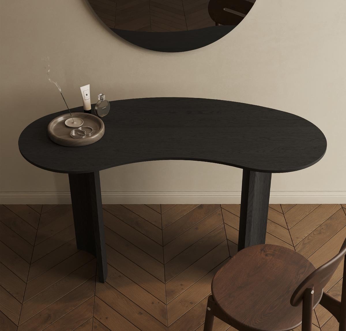 Turkish KITA LIVING Flow Desk  Charcoal Black For Sale