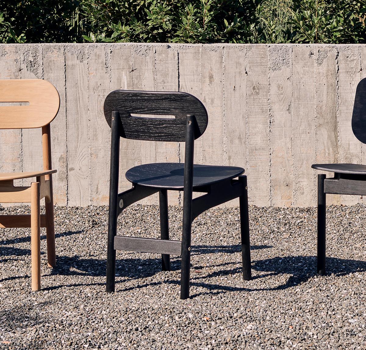 KITA LIVING Frame Chair Elliptical - Oak Black In New Condition For Sale In Bomonti, TR