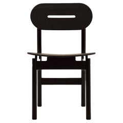 KITA LIVING Rahmenstuhl Elliptisch - Eiche Schwarz