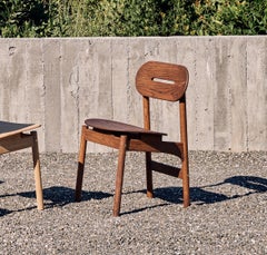 KITA LIVING Sedia Ellittica con Telaio - Oak Chocolate