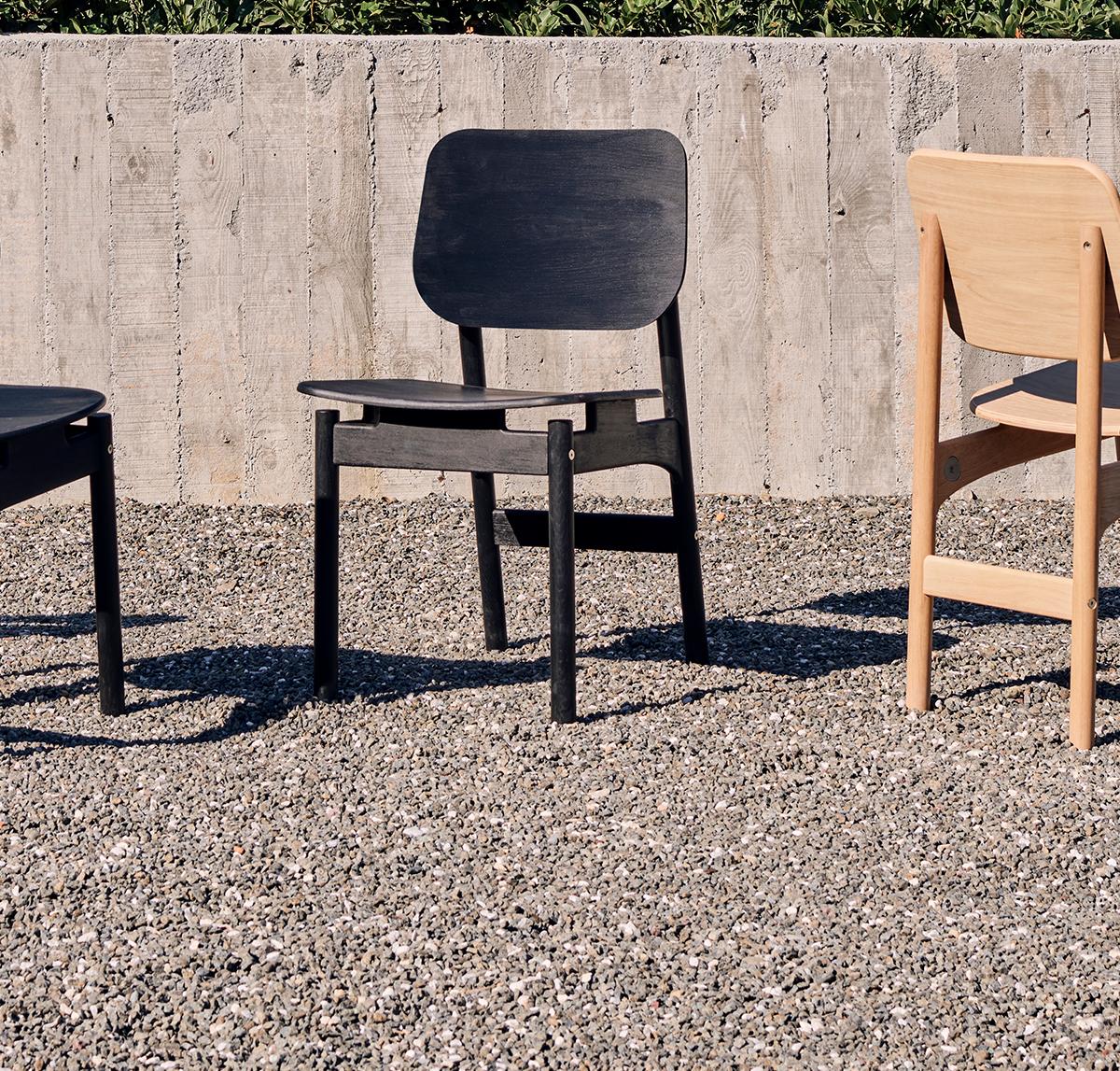Japonisme KITA LIVING Frame Chair  Rectangular - Oak Black For Sale
