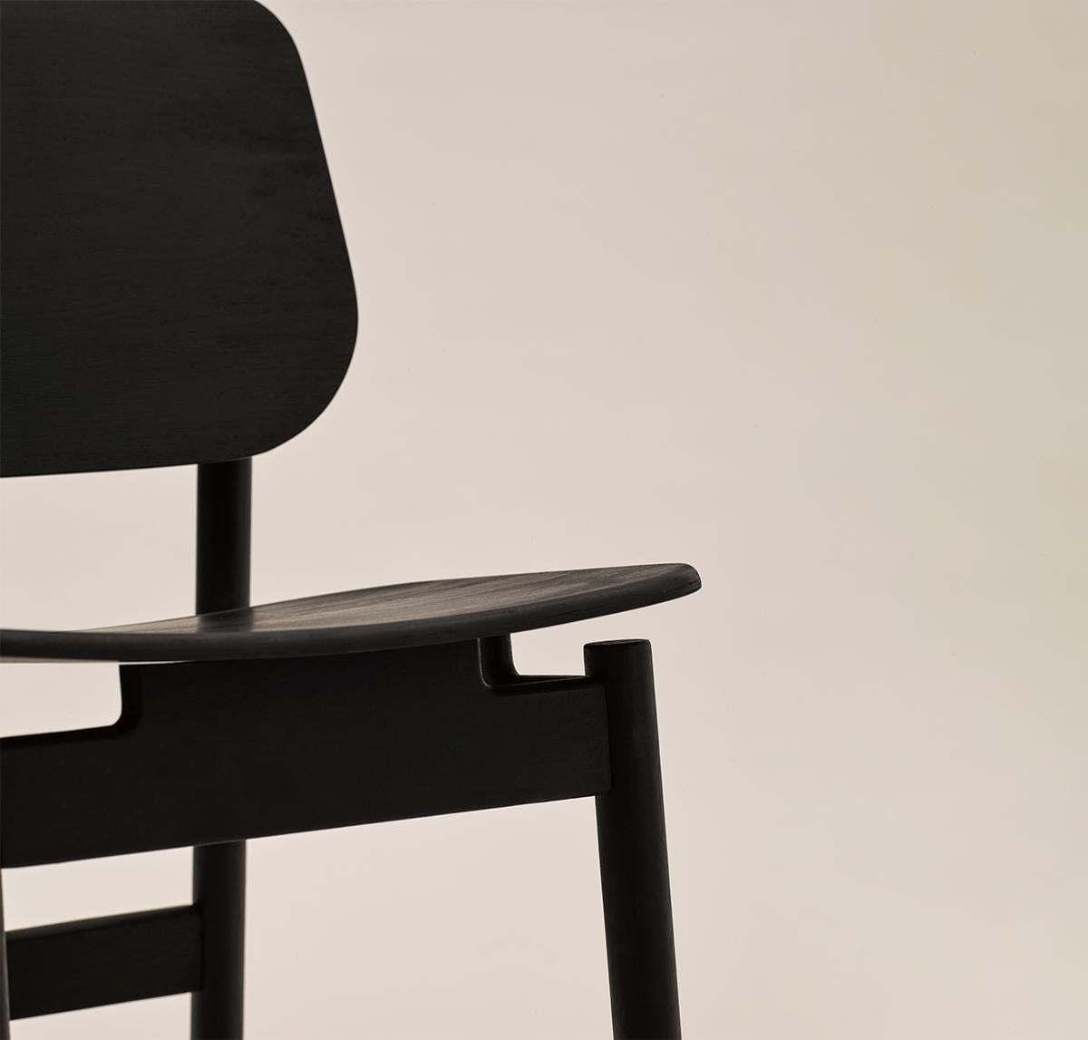 KITA LIVING Frame Chair  Rectangular - Oak Black In New Condition For Sale In Bomonti, TR