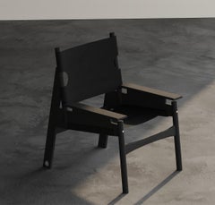 KITA LIVING Frame Lounge Chair 2/3 Charcoal Black