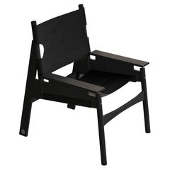 KITA LIVING Frame Lounge Chair 2/3 Charcoal Black