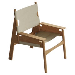 KITA LIVING Frame Lounge Chair 2/3  Oak Honey - Papyrus White