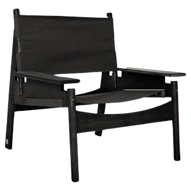 KITA LIVING Frame Lounge Chair - Charcoal Black For Sale