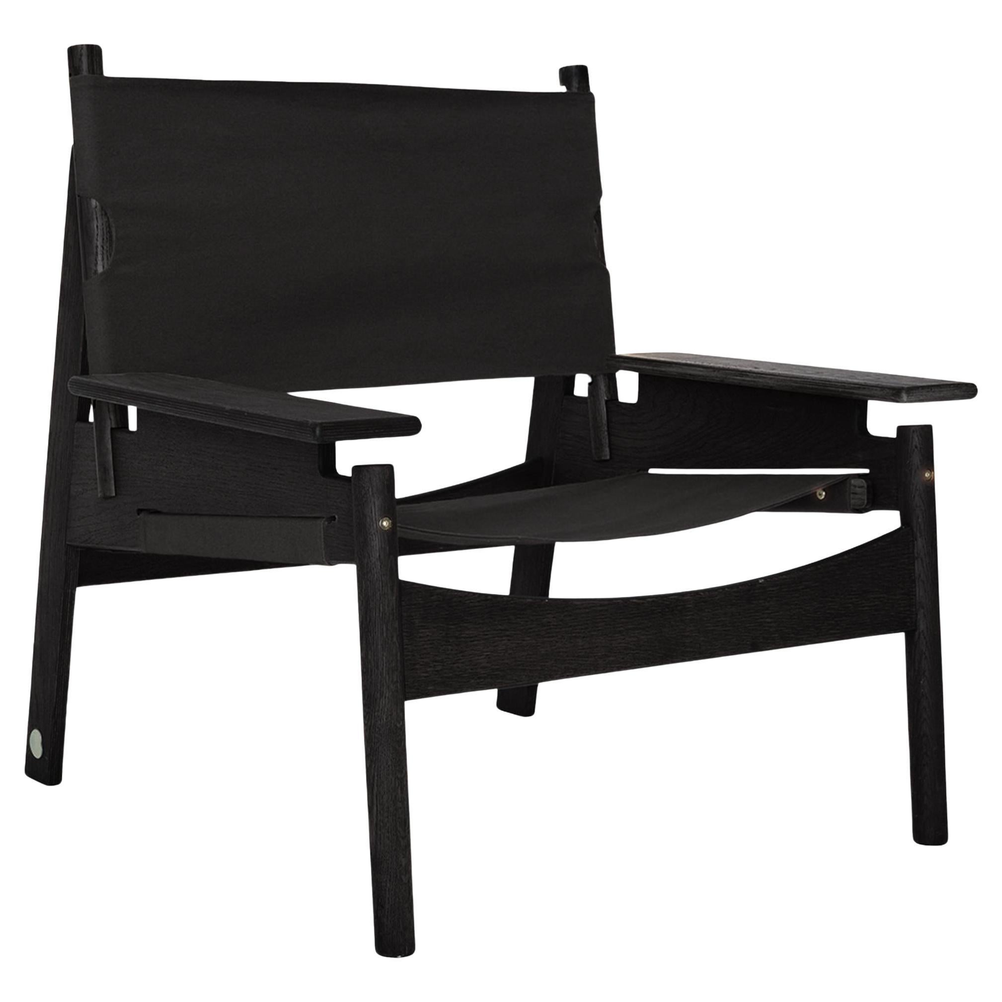 KITA LIVING Frame Loungesessel mit Rahmen - Holzkohle Schwarz