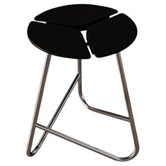 KITA LIVING Sgabello Hana Or  Nero carbone - Cromo