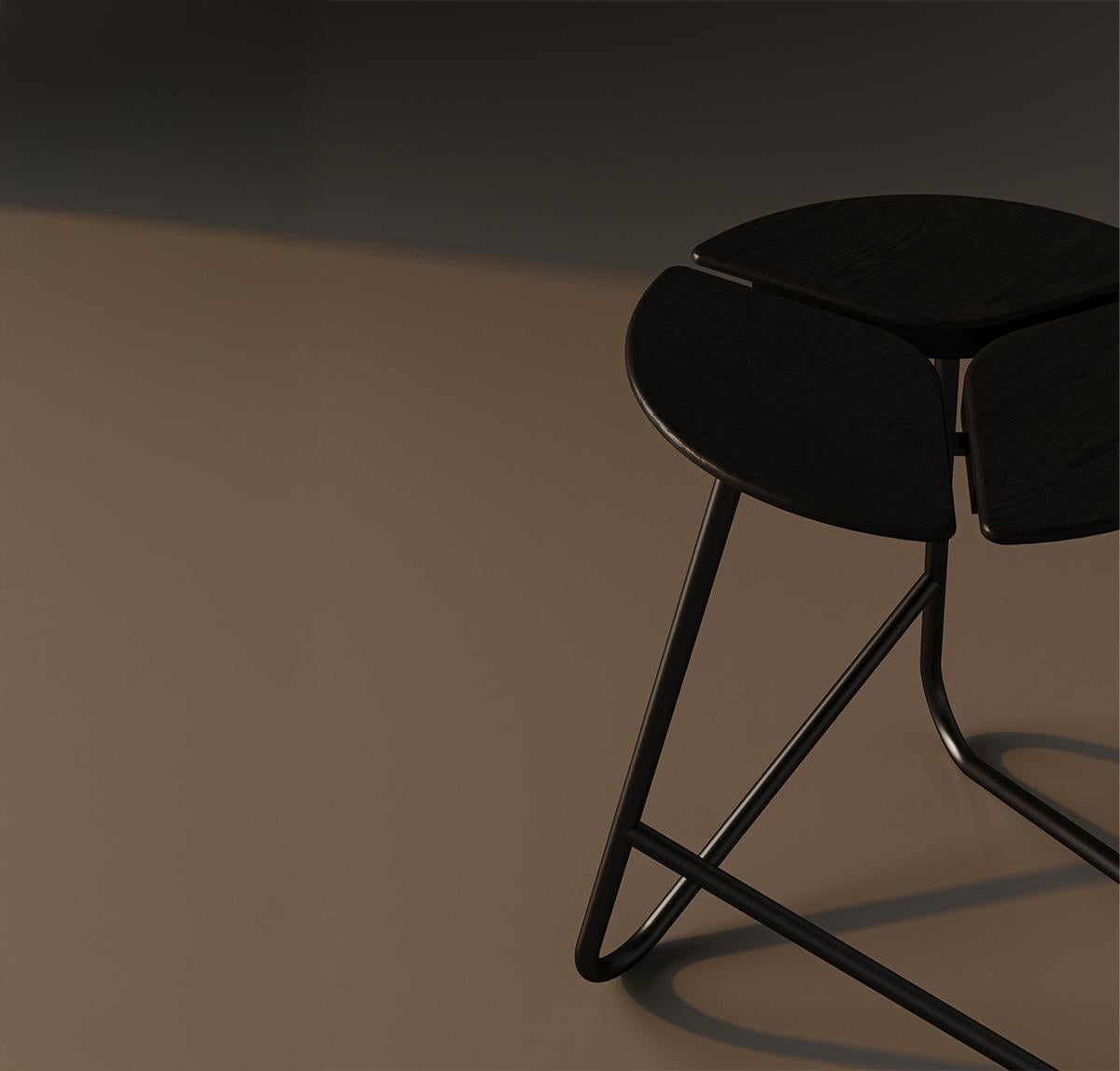 Turco KITA LIVING Sgabello Hana Or  Nero carbone in vendita