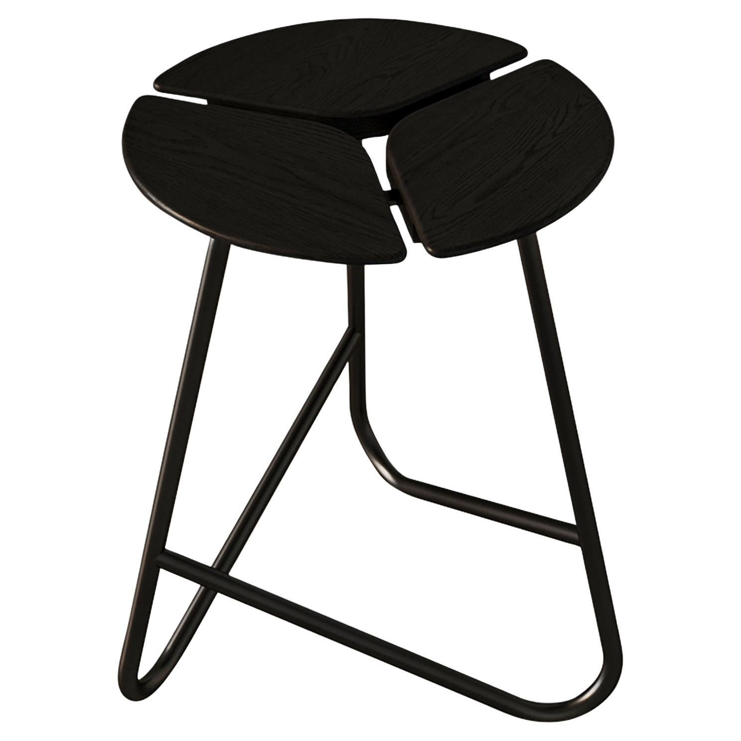 KITA LIVING Hana Hocker  Holzkohle Schwarz