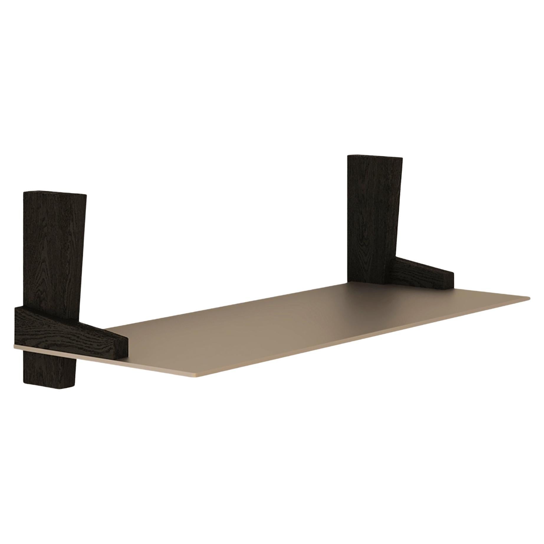 KITA LIVING Shelf No: 1 - Charcoal Black For Sale