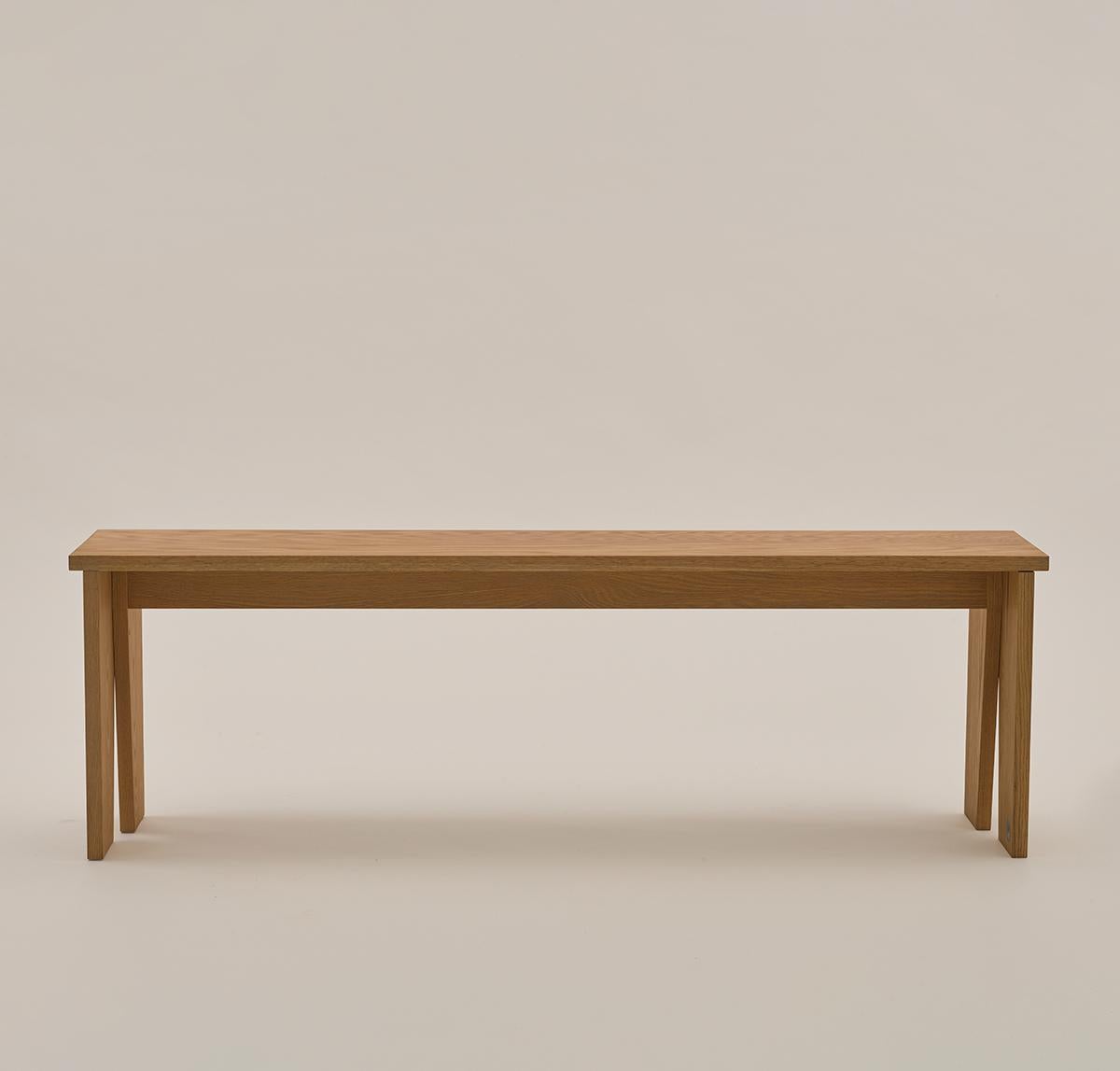 Contoured by a delicate structure, Wa Bench takes its name from the Japanese word “harmony”. It characterizes its presence in the balance of soulful forms and refined details.

Wa Bench is flatpack; the parts join each other easily with screws and