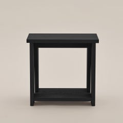 KITA LIVING Wa Hocker - Holzkohle Schwarz