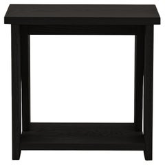 KITA LIVING Wa Hocker - Holzkohle Schwarz