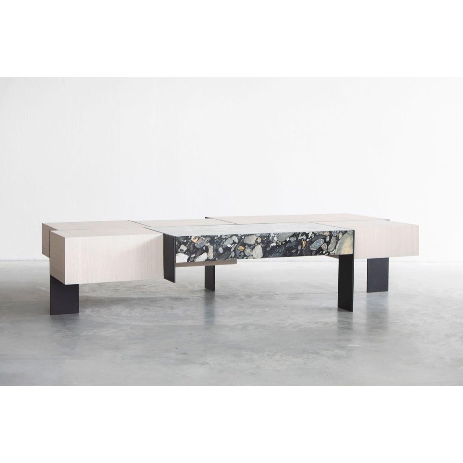 Contemporary Kitale Coffee Table by Van Rossum For Sale