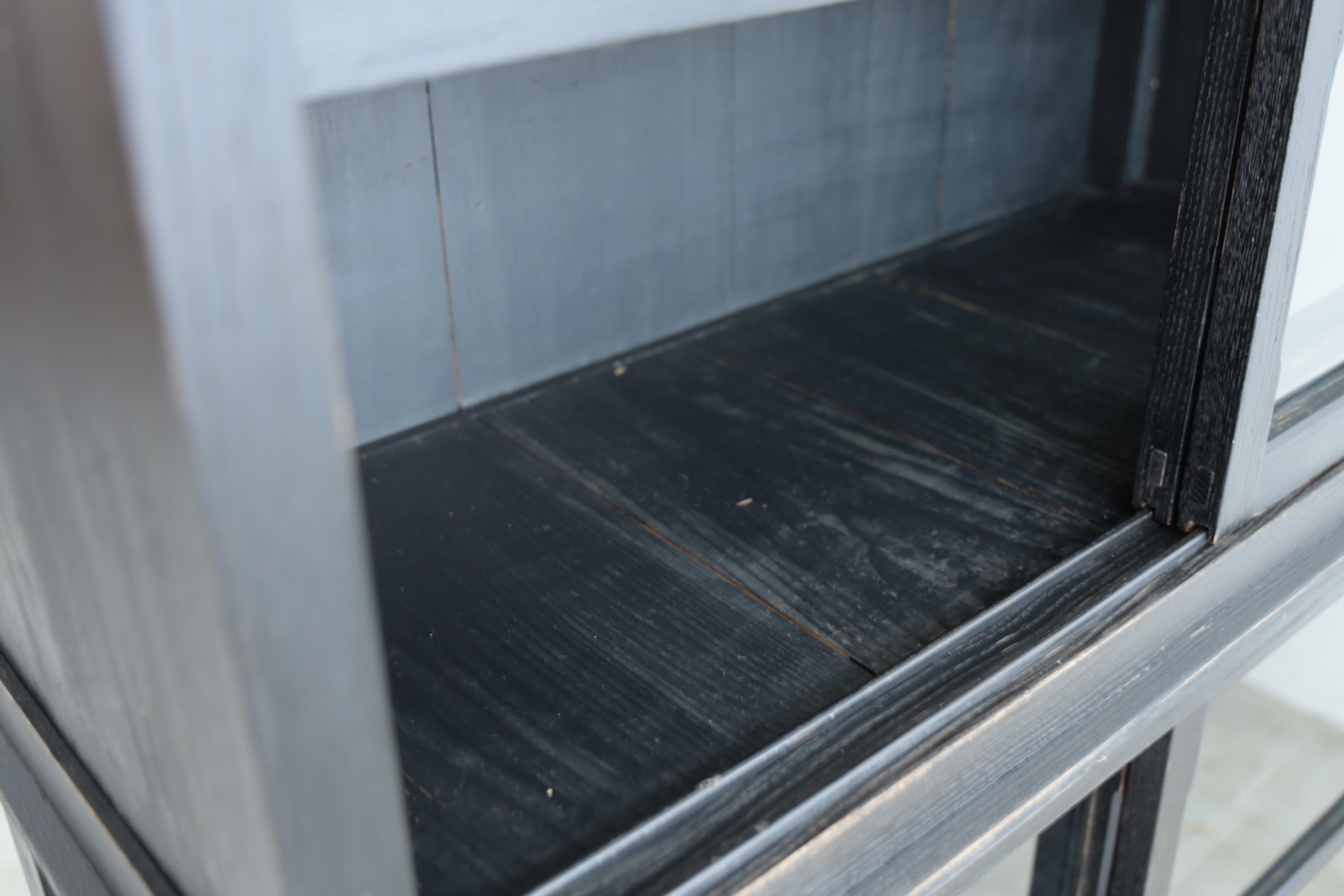 Cocina Armarios Negros, Antigüedades Japonesas, Almacenaje Tansu, Wabi Sabi, Japandi en venta 7