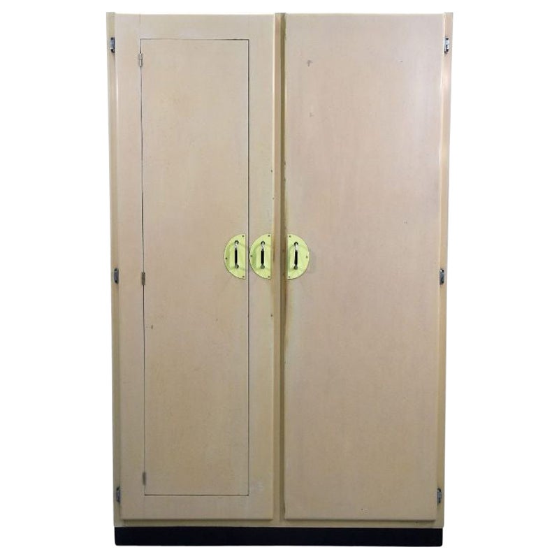 Kitchen Cabinet 1950 Lacquered Painted Cream