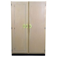 Kitchen Cabinet 1950 Lacquered Painted Cream