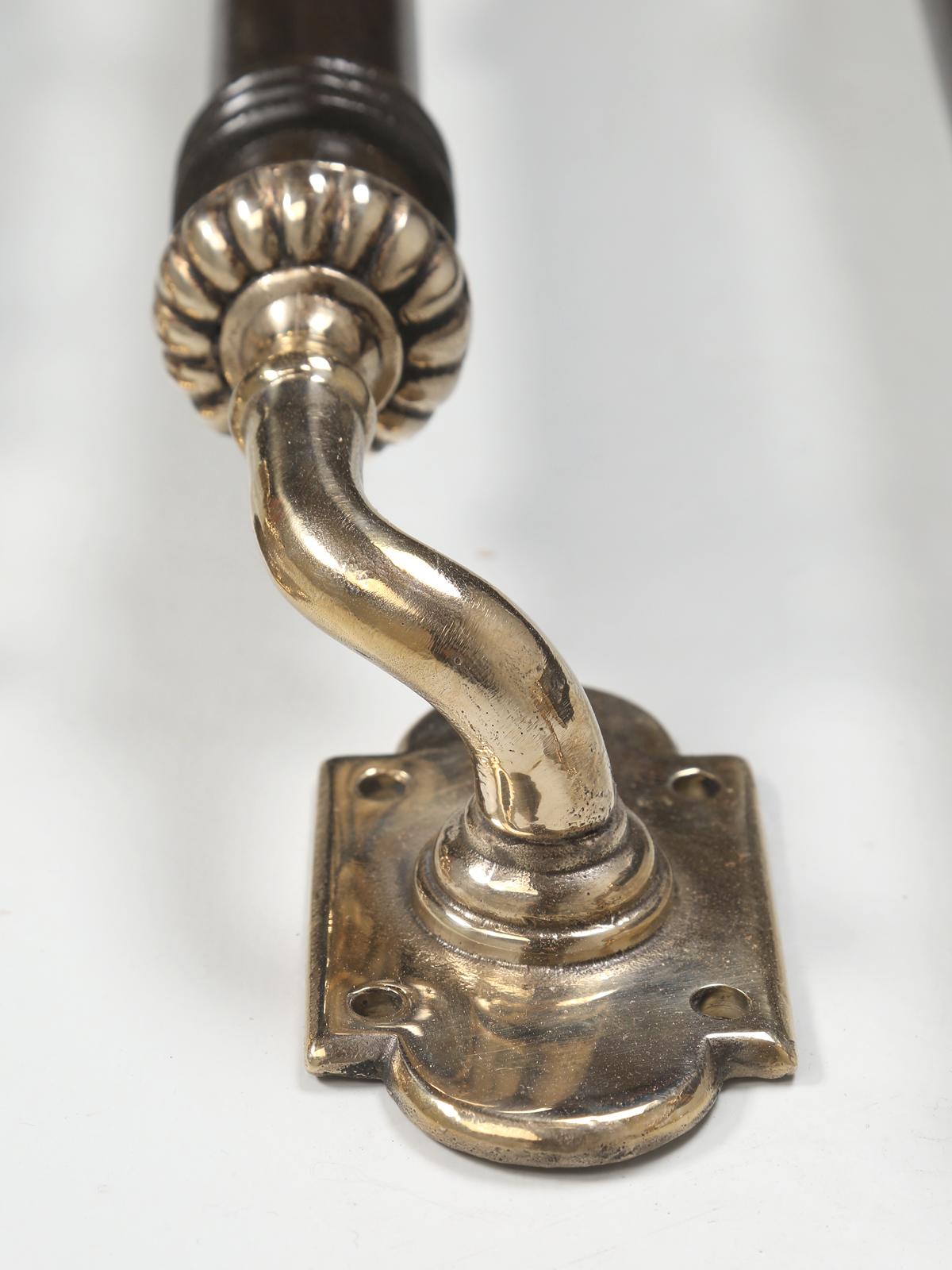 Kitchen Cabinet Drawer and Door Pulls Hand-Made Order Any Length, Bronze, Walnut For Sale 1