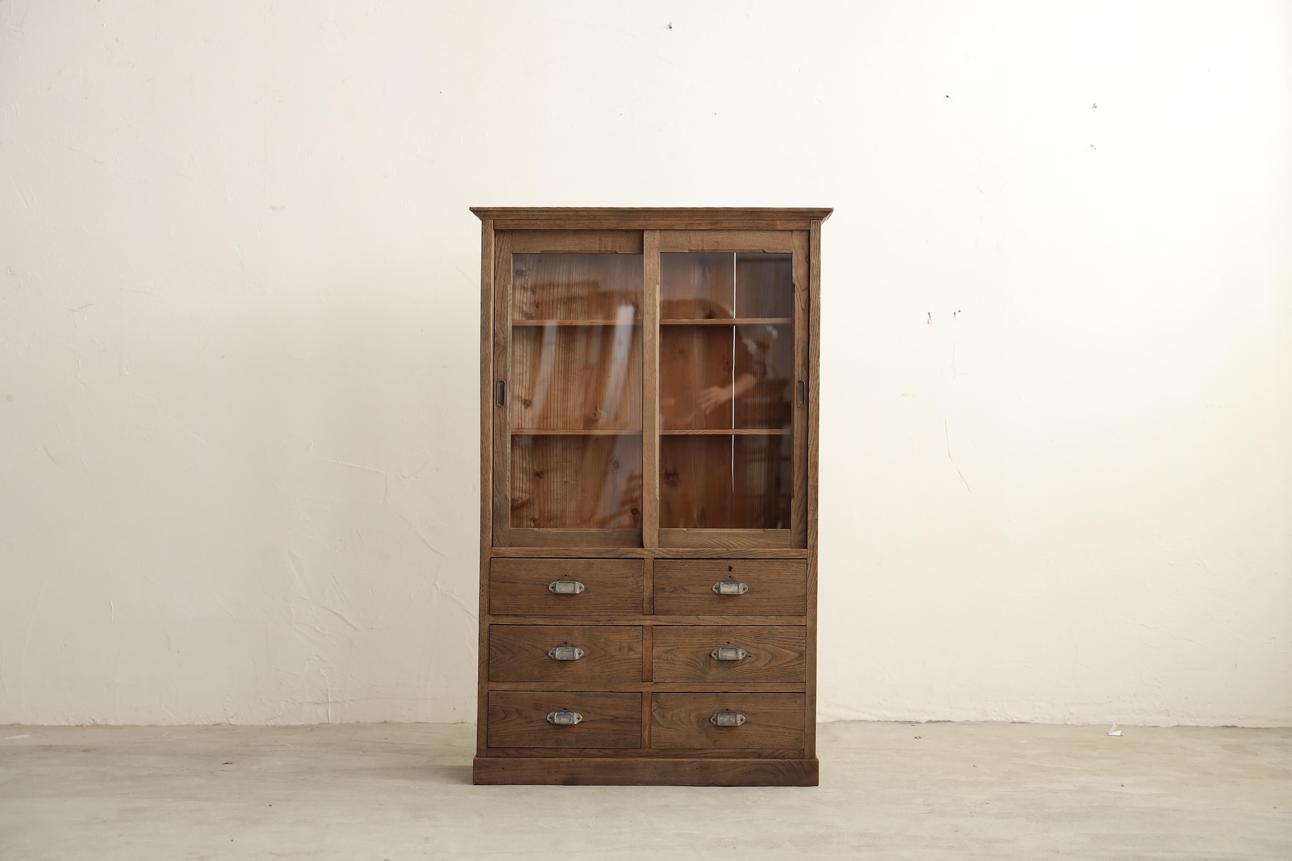 Taisho Armadietti da cucina, antiquariato giapponese, stoccaggio Tansu, Wabi Sabi, giapponesi in vendita