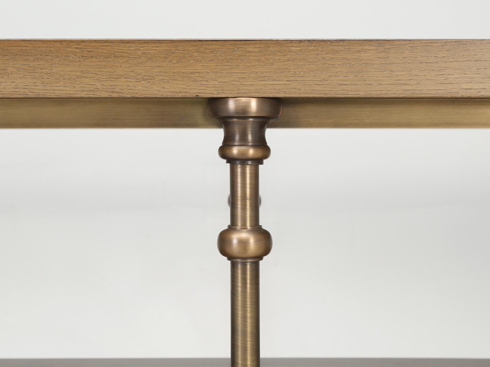 Isla de cocina de Old Plank Bronce macizo, roble blanco recuperado en cualquier dimensión en venta 2
