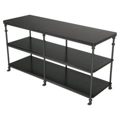 Kitchen Island French Industrial Design Patinated Zinc, Steel, Bronze Any Size