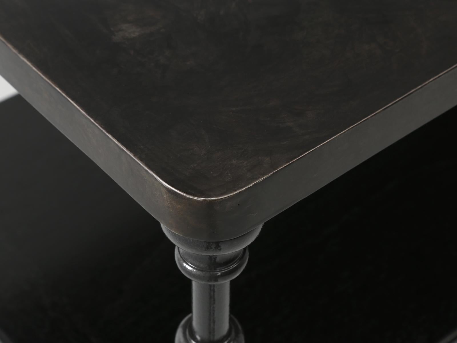 Ottone Isola da cucina French Industrial Design Zinco patinato, Acciaio, Bronzo Qualsiasi dimensione in vendita