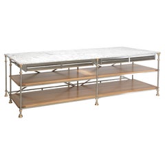 Kitchen Island in Stainless Bronze Oak Made to Order Chicago Any Size or Finish