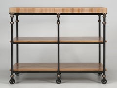 Kitchen Island avec plateau de boucherie de toute taille fabriqué à Chicago selon vos spécifications