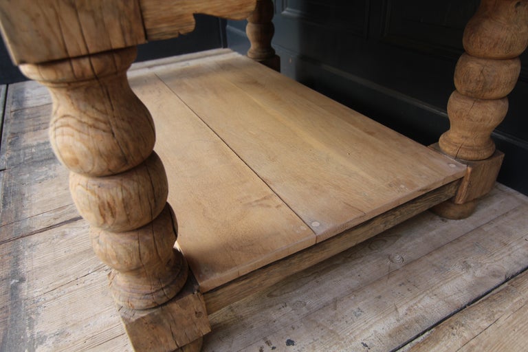 Kitchen Prep Table or Kitchen Island Made of Oak and Carrara Marble at ...