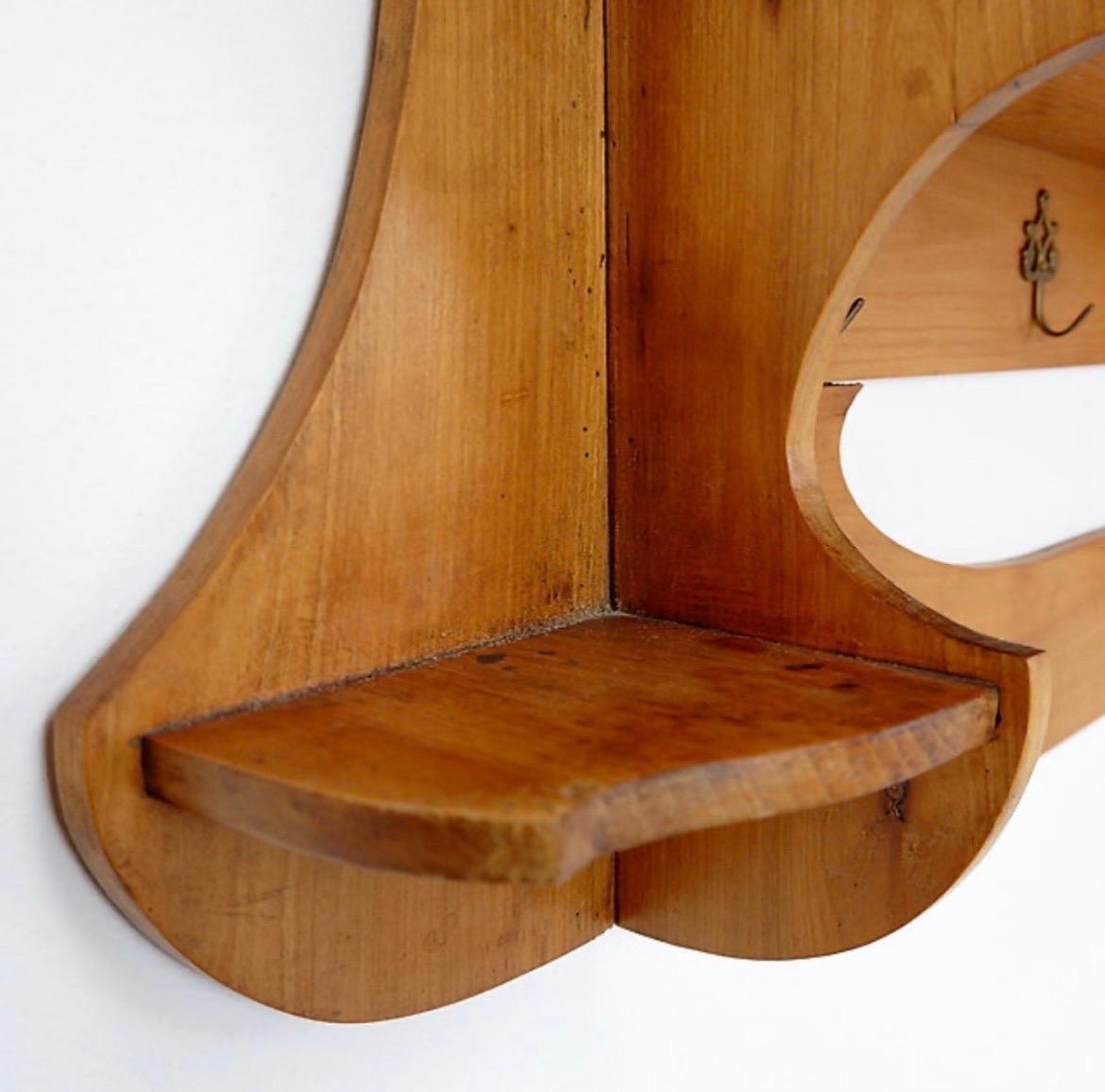 Art Nouveau Kitchen rack / Archelle in sherry wood with 18 drawers and coffee grinder For Sale