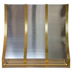 Kitchen Range Hood in Brass and Stainless Steel - EUGENE - Amoretti Brothers