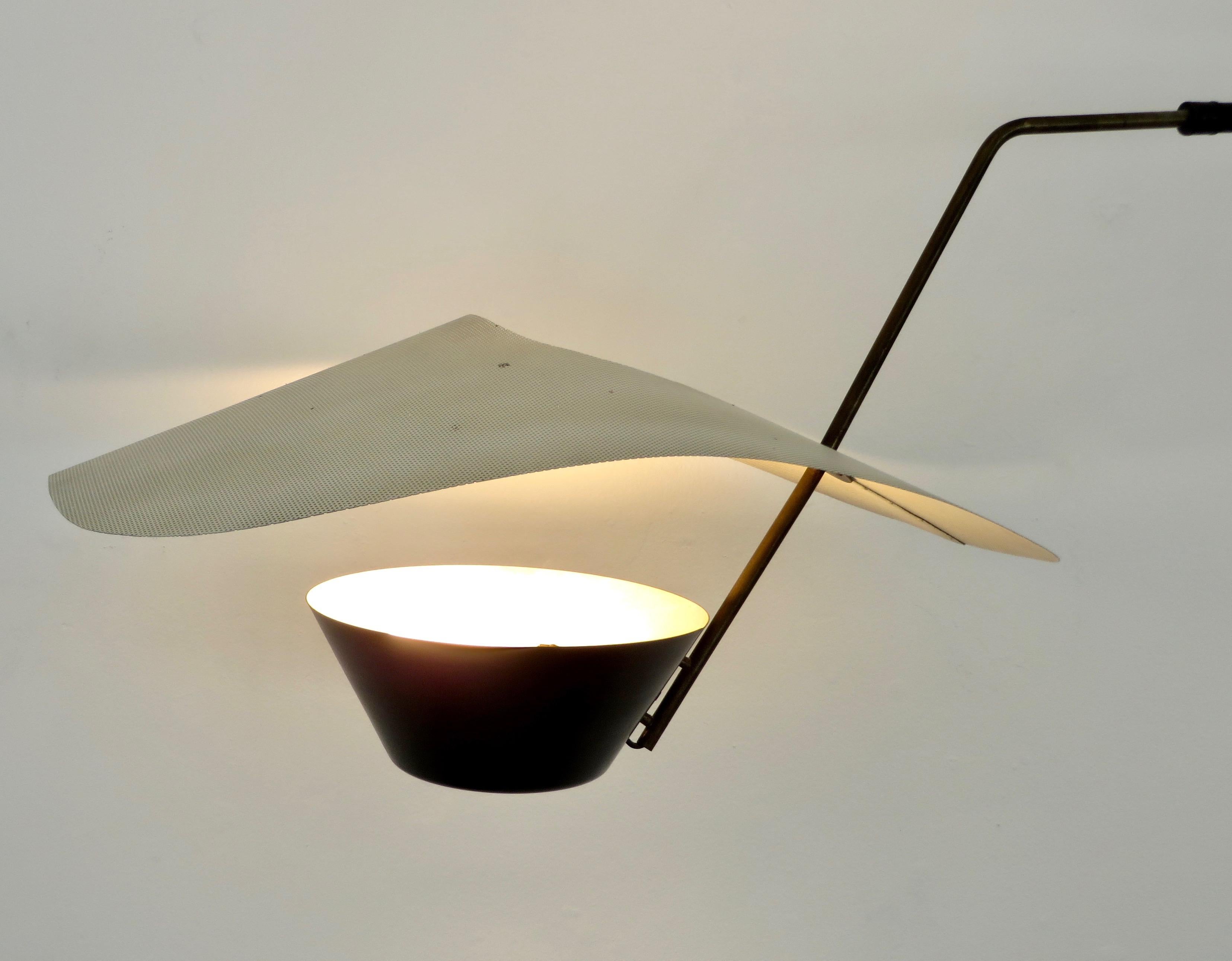 Kite Cerf Volant Applique Wall Light by Pierre Guariche Editioned by Disderot 8