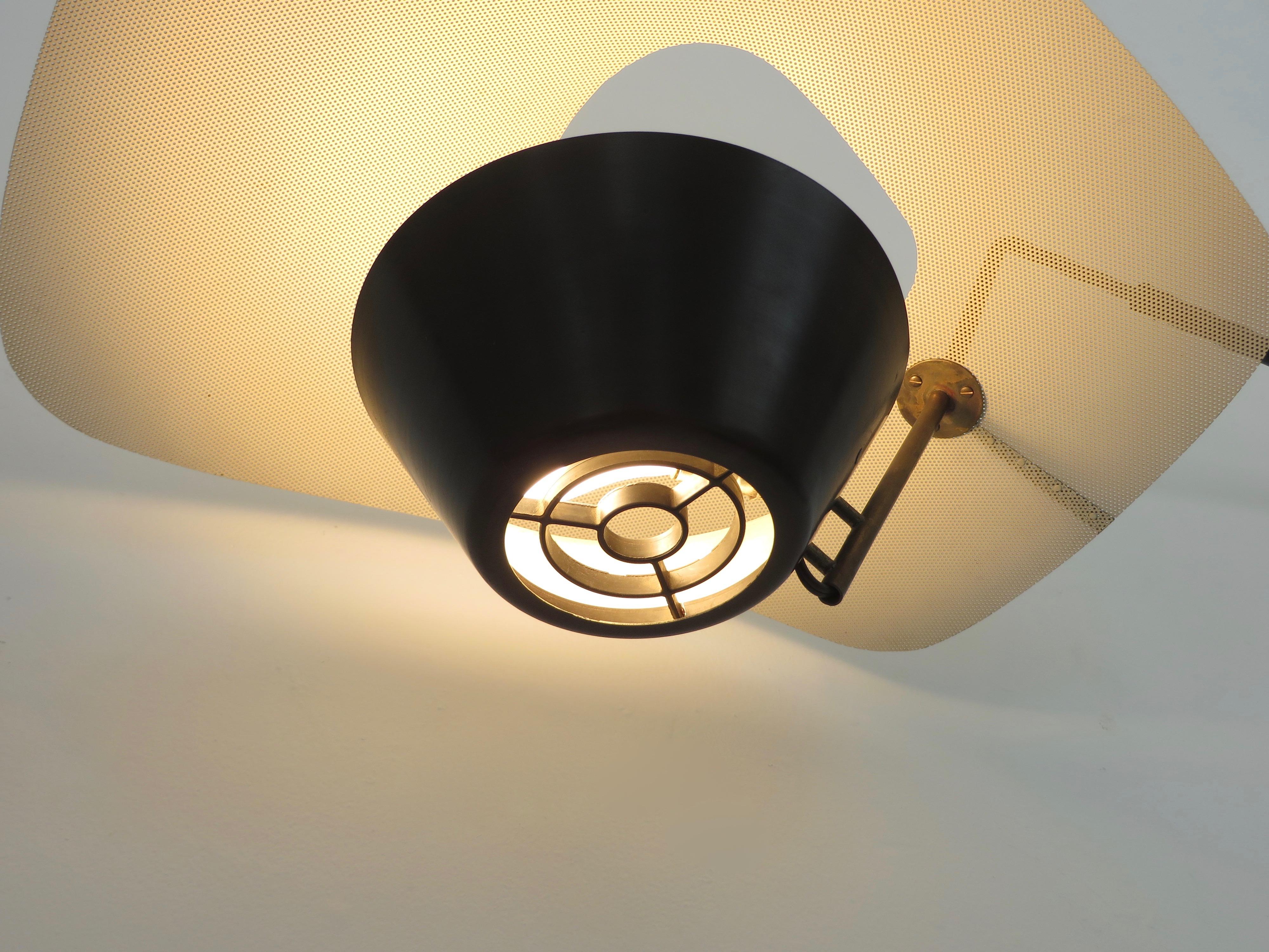 Kite Cerf Volant Applique Wall Light by Pierre Guariche Editioned by Disderot 11