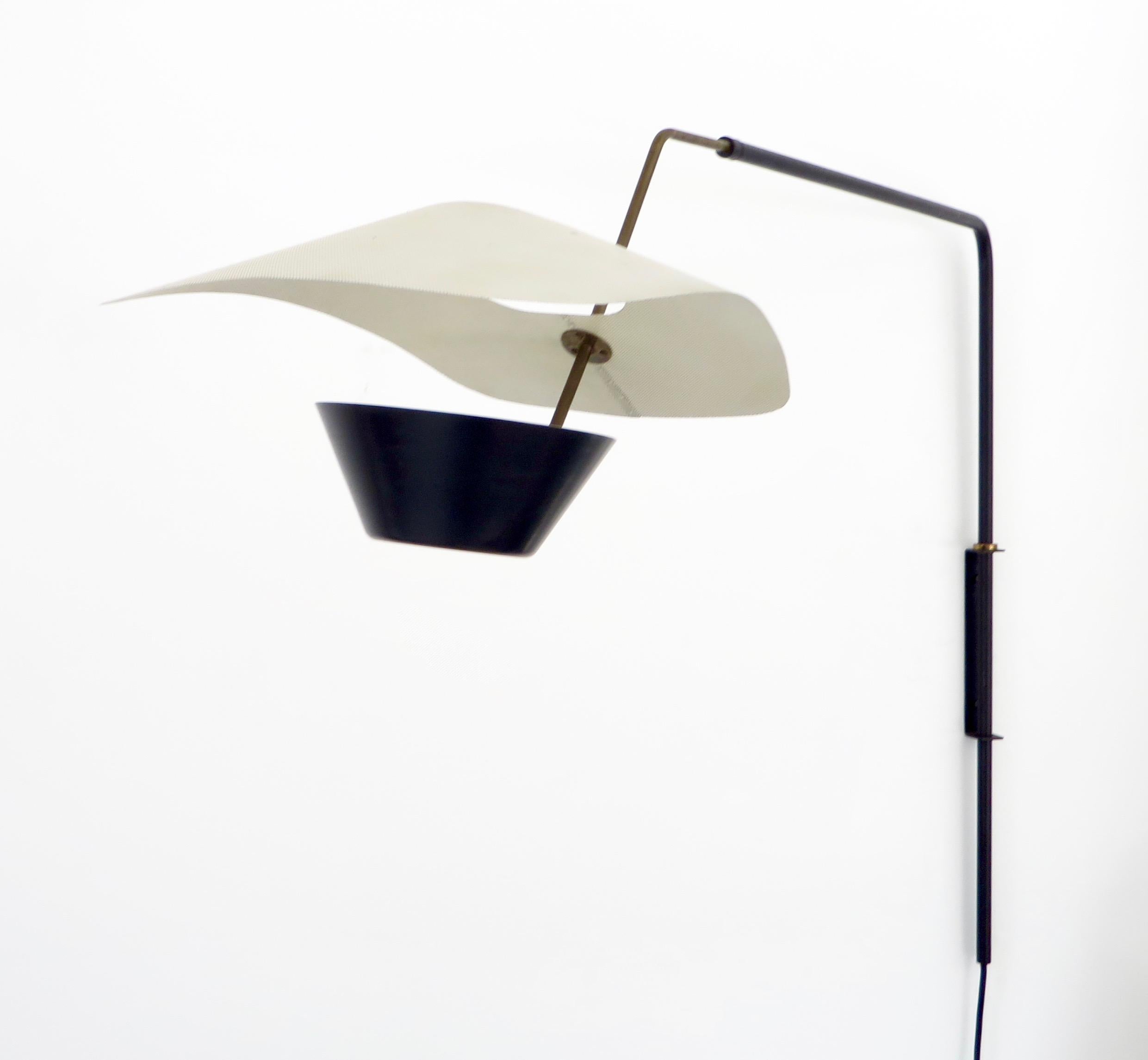 French Kite Cerf Volant Applique Wall Light by Pierre Guariche Editioned by Disderot