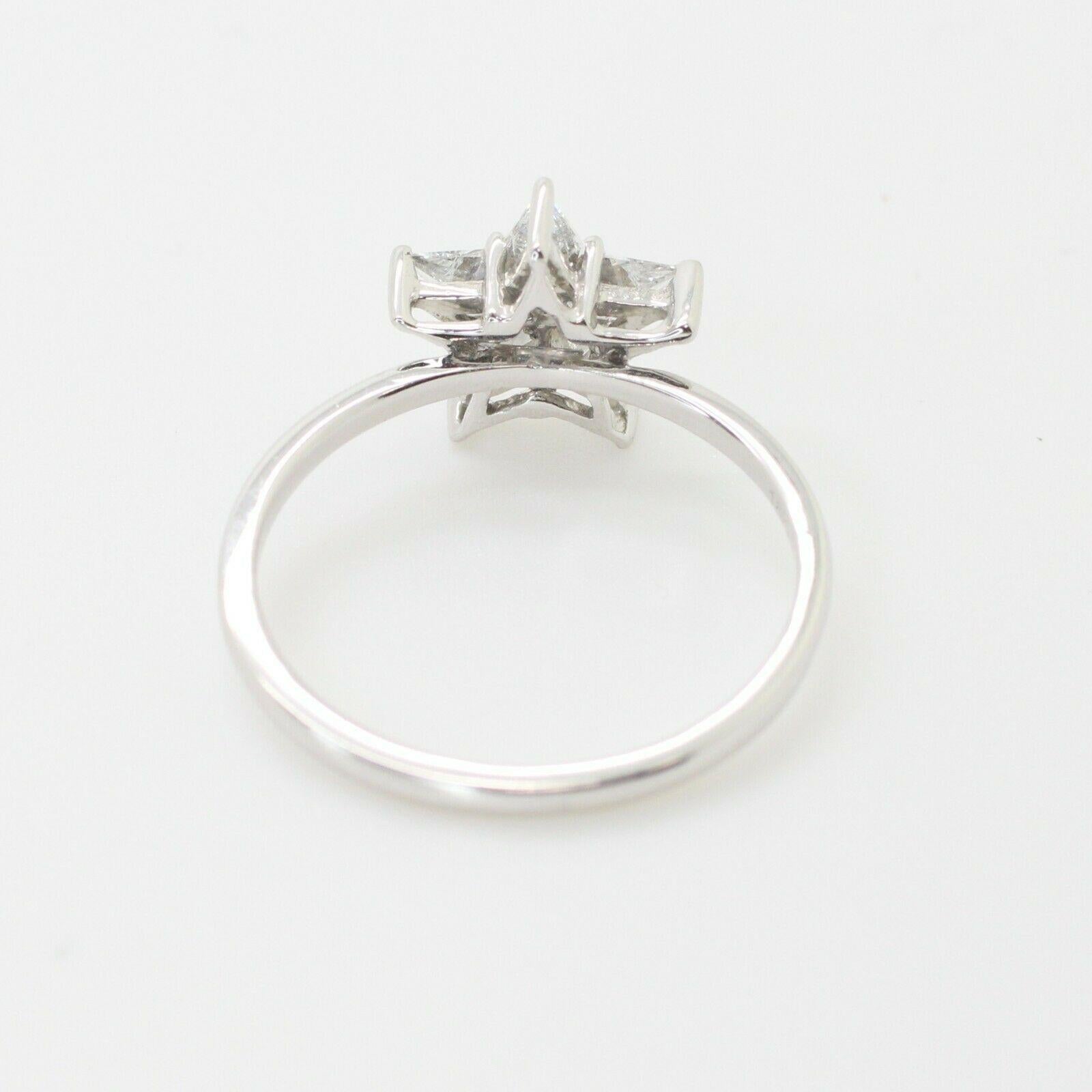 star shaped diamond ring