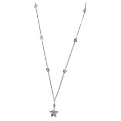 Kite of Light - PieCut Star set with Rosecut Diamonds in Necklace in 18K