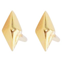 Boucles d'oreilles pyramide Kite, clous d'oreilles pyramide en or jaune 14 carats, EG14003Y4JJJ