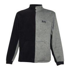 Kith Black & Grey Wool Zip Front Jacket M