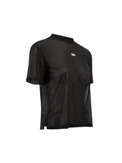 KITH Black Logo Mesh Cropped Top Size XS