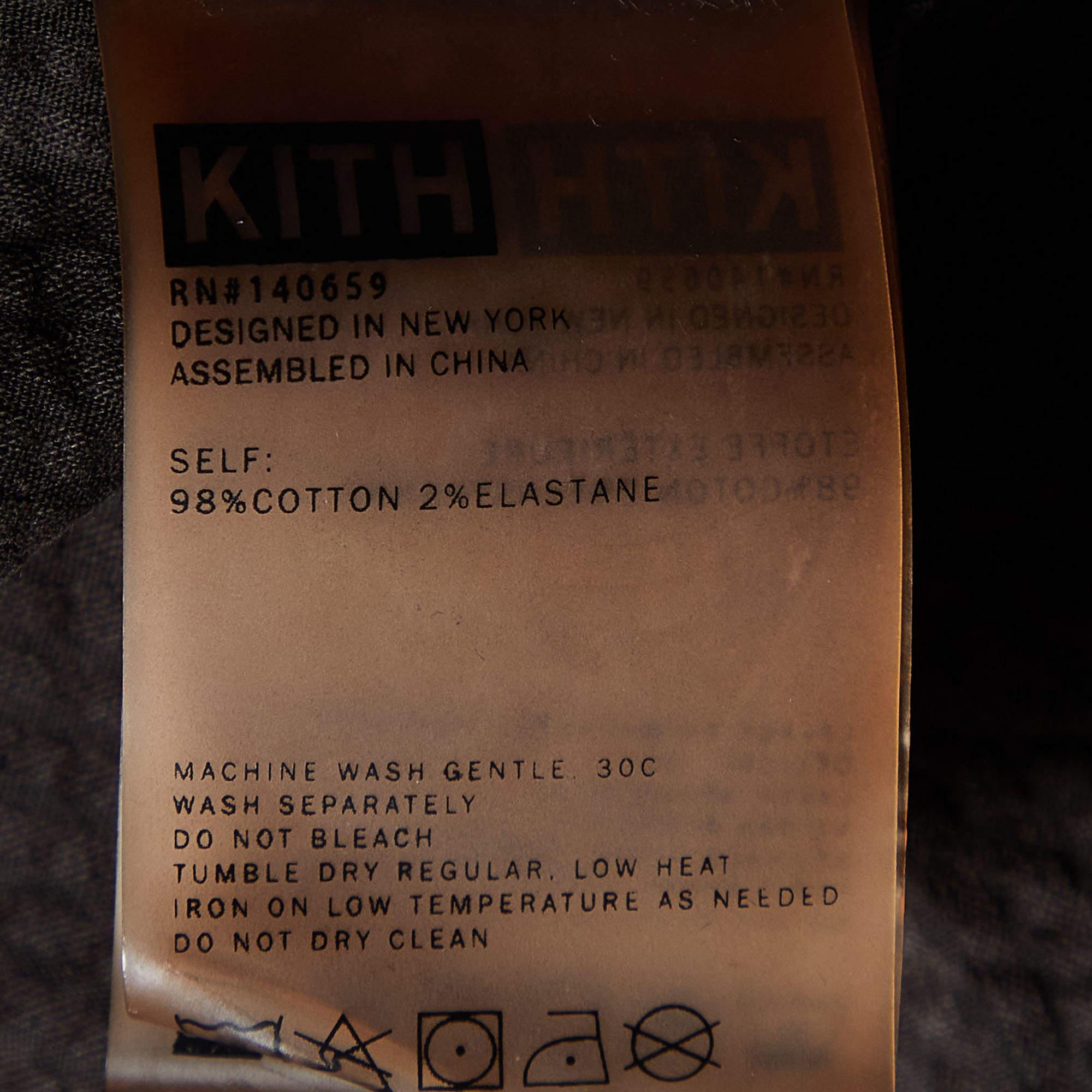 Women's Kith Coffee Brown Seersucker Cotton Shorts S For Sale