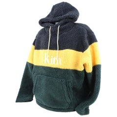 kith sherpa hoodie Kith Men
s Large Ronnie Fieg Double Pocket Sherpa Hoodie 119ki1