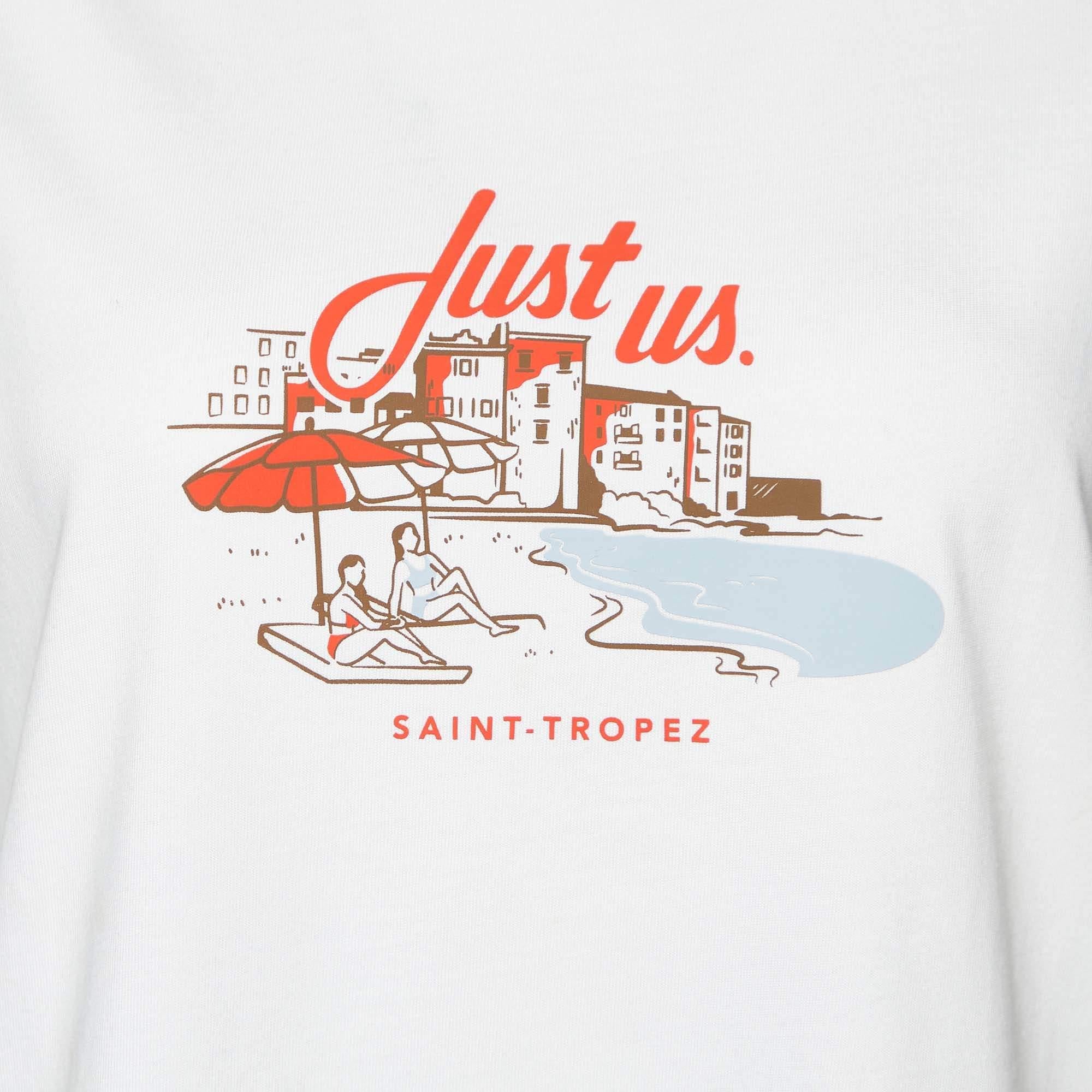 Kith Camiseta blanca de algodón estampada con cuello redondo XS Gris en venta