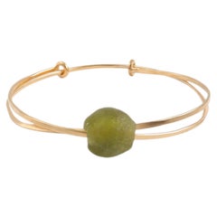 Kito Bracelet in African Glass and Vermeil Gold 24k by Katerina Makriyianni