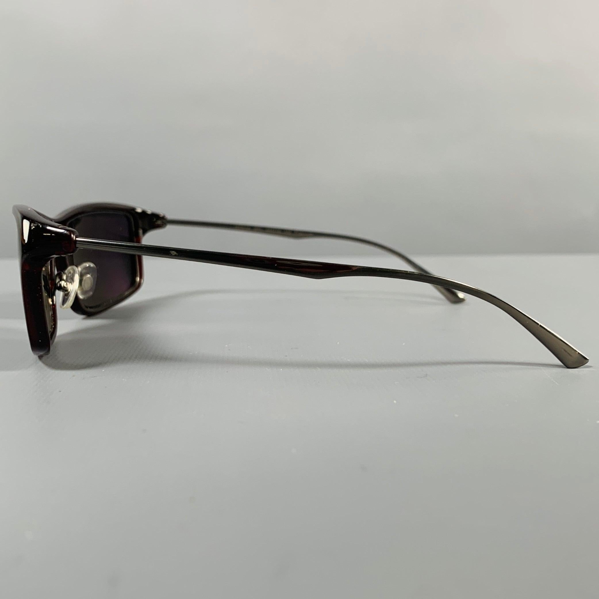 KITON -Ischia- Brown Silber Titan-Sonnenbrille im Zustand „Gut“ im Angebot in San Francisco, CA